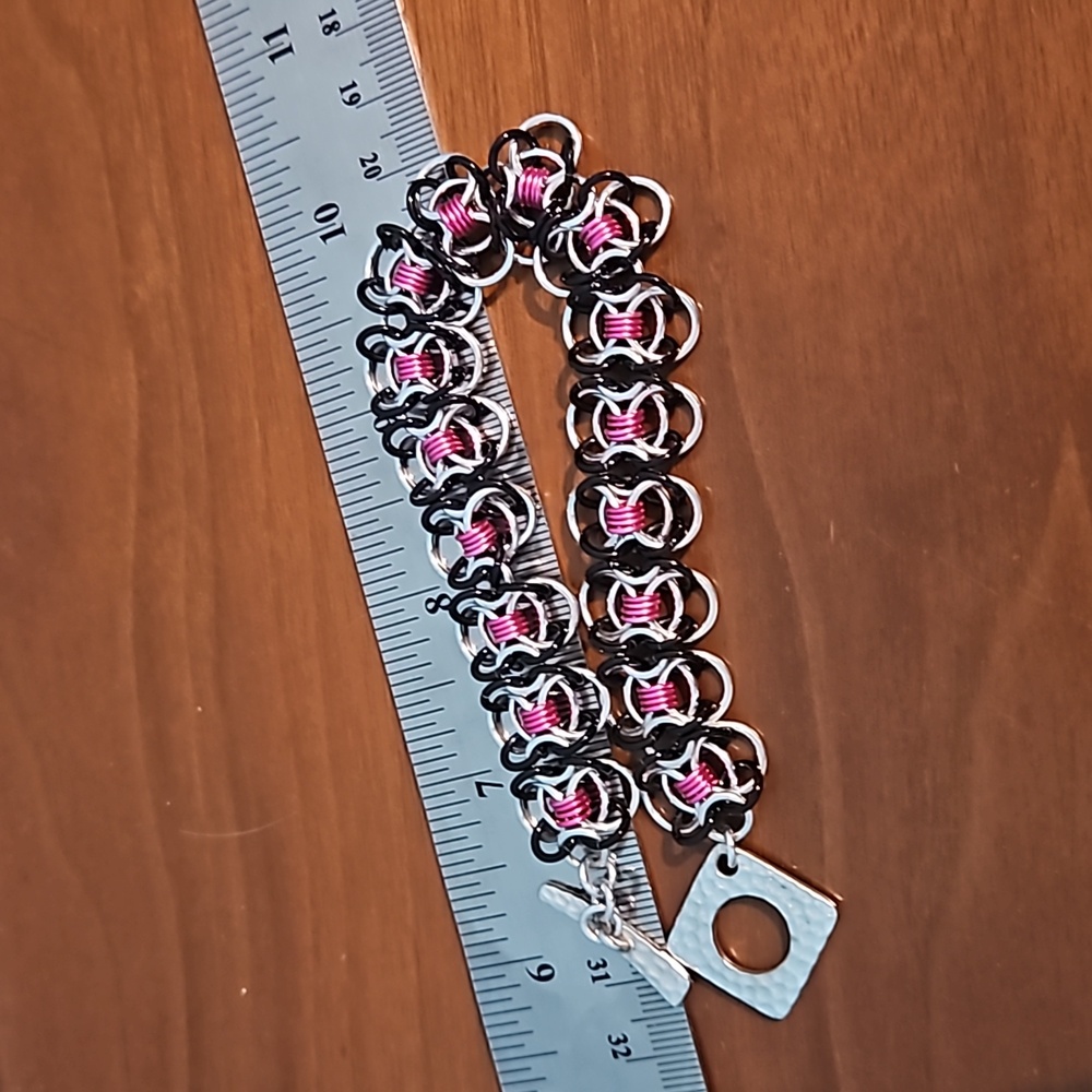 Chain mail bracelet